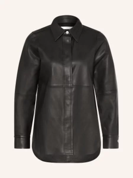 Inwear Skórzana Kurtka Hadleeiw schwarz czarna