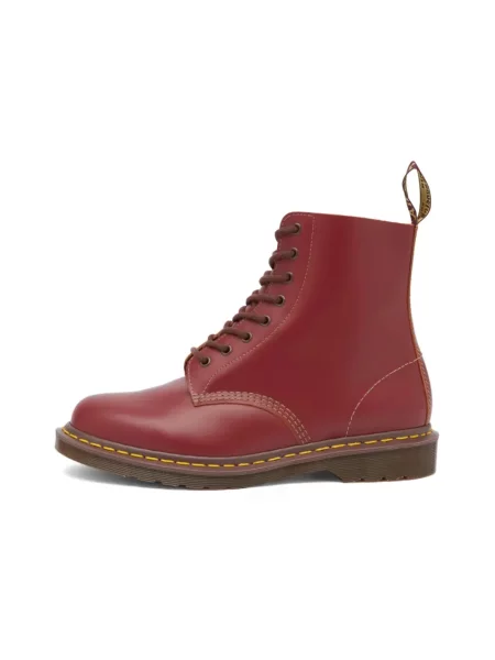 Botki Dr. Martens skórzane czerwone