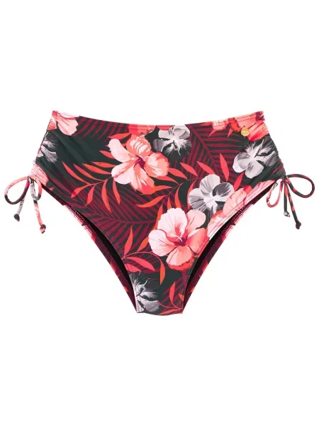 LASCANA Slip costum de baie roșu / roșu deschis / negru alb
