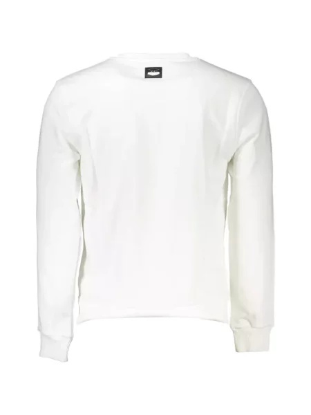 Pulover Cavalli Class cu imagine alb