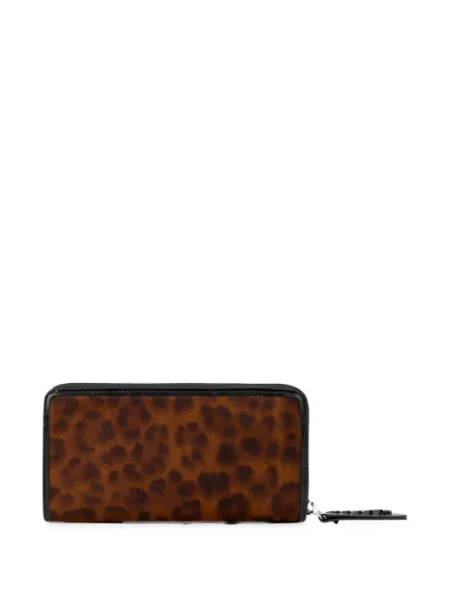 Portofel Gianni Chiarini cu imagine cu model leopard maro