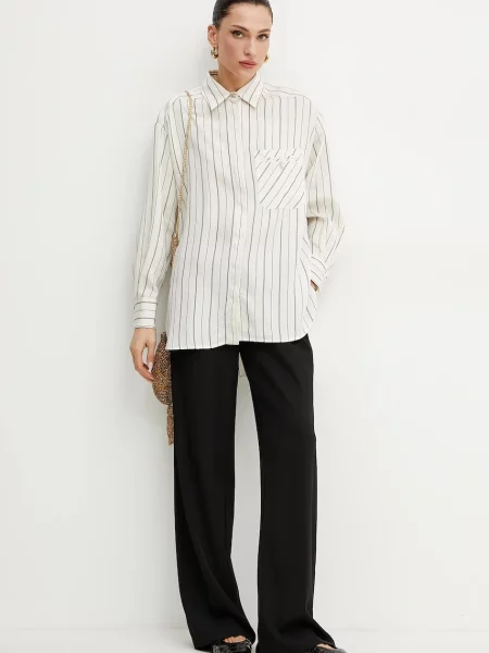 Сорочка Marella BALLATA relaxed класичний комір бежевий