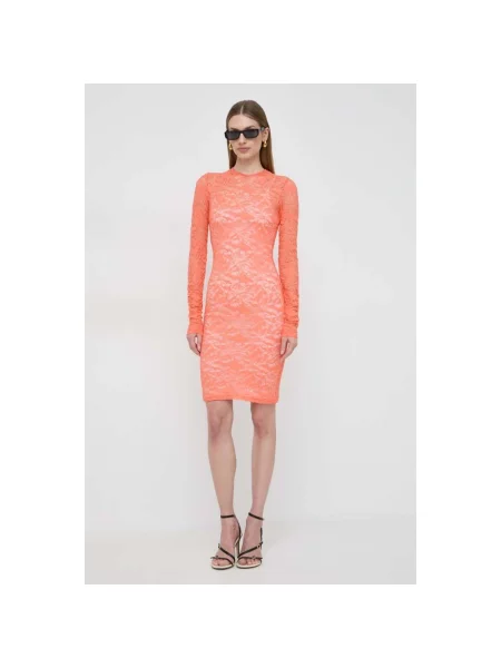 Pinko sukienka mini dopasowana pomarańczowy