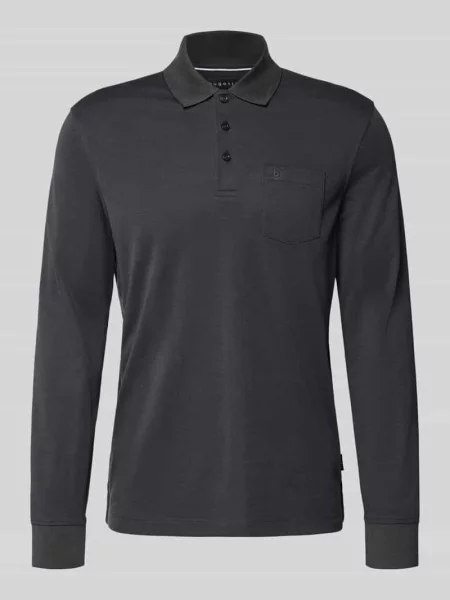 Koszulka polo o kroju regular fit z mieszanka bawełny z brustasza Bugatti