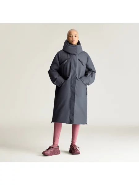 Długa ocieplana kurtka zimowa adidas by Stella McCartney czarna