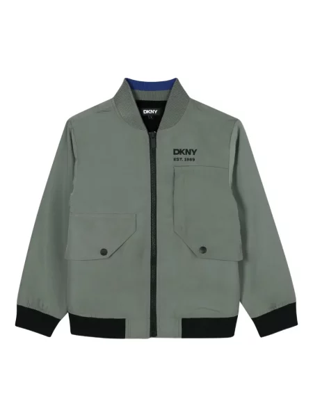 Kurtka bomber dziecięcy Dkny zielony