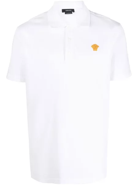 Polo Versace cu broderie alb