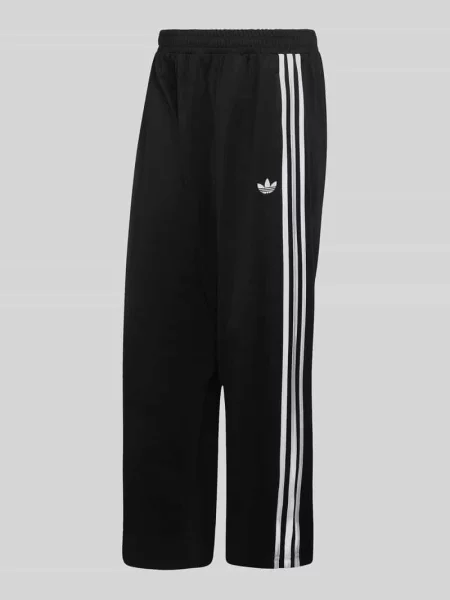 Bluza o luźnym kroju z mieszanki bawełny z wyhaftowanym logo Adidas Originals czarna