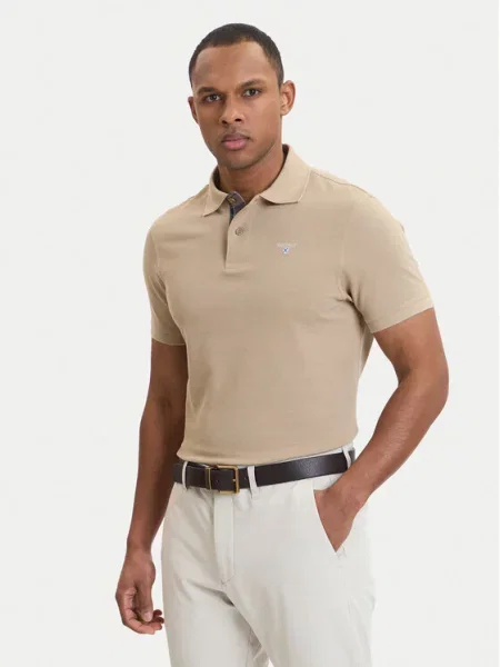 Barbour Polo majica Tartan bež