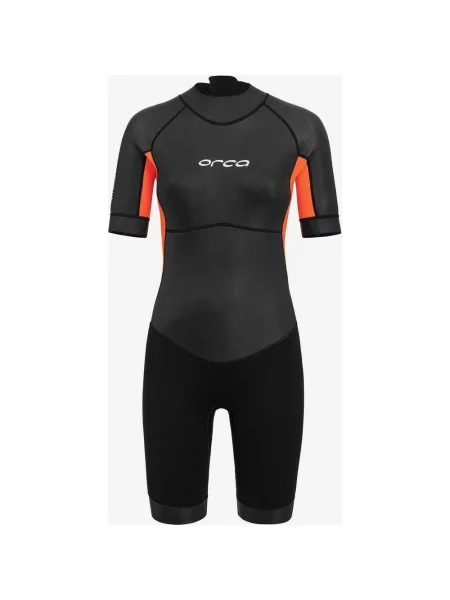 Kombinezon z krótkim rękawem Orca Vitalis Shorty Open Water Ciemnoszary Pomarańczowy XS czarny