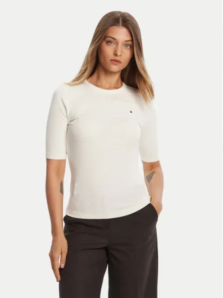 Tommy Hilfiger Bluzka Écru biała