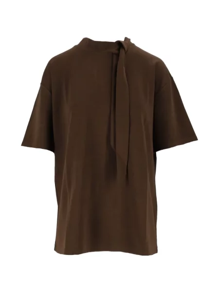 Scurt tricou Eleh cu legături maro