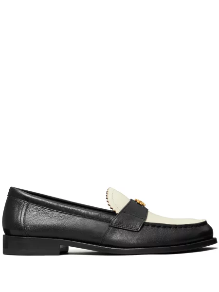 Kožené klasické loafers Tory Burch černé