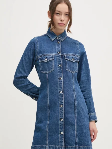 Jeans obleka Red Bull Racing x Pepe Jeans Red Bull Racing x Pepe Jeans rdeča