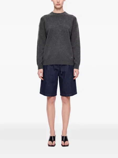 Pulover Victoria Beckham cu autograf gri