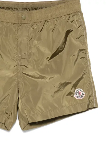 Slip de baie Moncler cu autograf verde