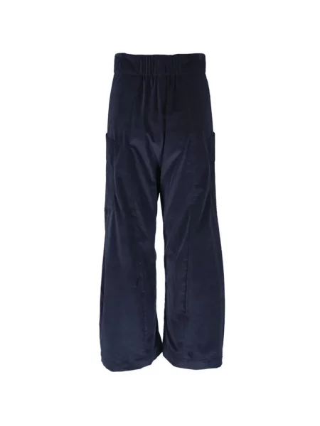 Pantaloni cargo Zero + Maria Cornejo de catifea cord albastru