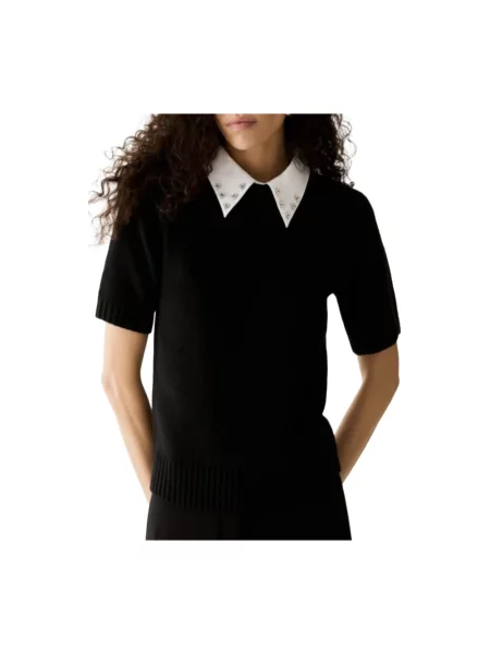 Dzianinowy sweter Pennyblack czarny