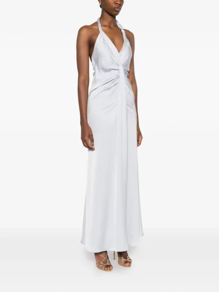 Maksi haljina Eleh s V-izrezom plava