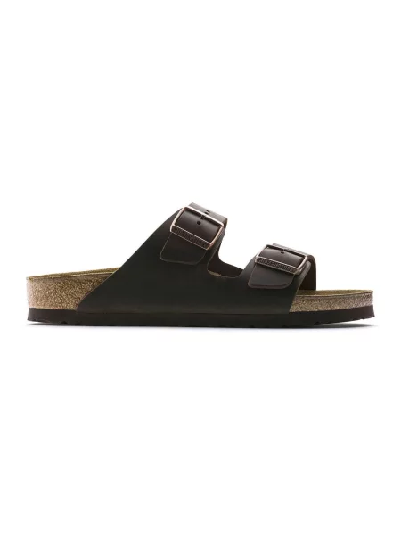 Klapki Birkenstock zamszowe brązowe