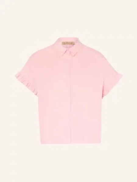 Smith & Soul Bluzka Z Falbanami rosa różowa