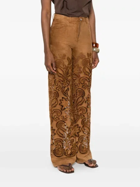 Spodnie Ermanno Firenze brązowe