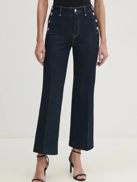 Kalhoty Levi's černá široké high waist šedé