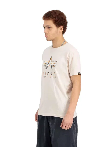 ALPHA INDUSTRIES Tričko Camo PP T' biela