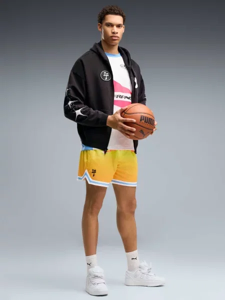 Спортивні шорти PUMA Lafrance Heem Short комбінований верх помаранчевий