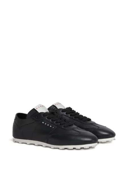Sneakerși Marni cu șireturi din dantelă negru
