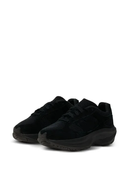 Кожаный плисиран суичър с качулка New Balance черно