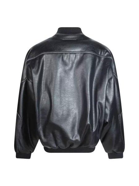 Kurtka skórzana Mm6 Maison Margiela czarna