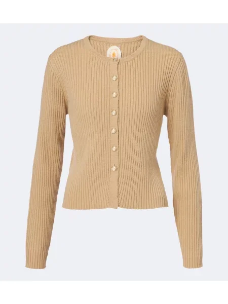 Cardigan Jardin Des Orangers de lână maro