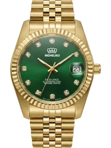 Ceas Richelieu Swiss clasic verde