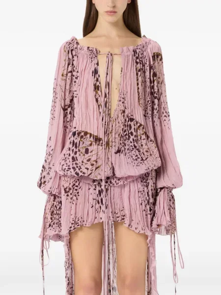 Bluză Blumarine cu imagine roz