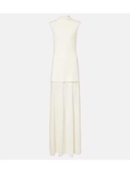 Rochie maxi Jil Sander de costum bej