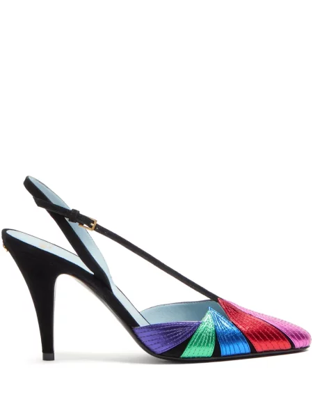 Pantofi cu toc Valentino Garavani slingback roz