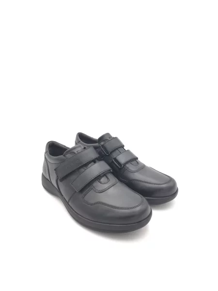 Sneakersy Stonefly skórzane na ramiączkach czarne