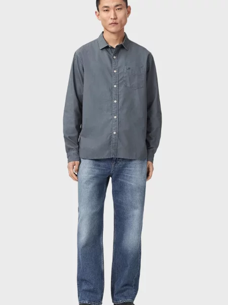 Рубашка Allsaints синяя