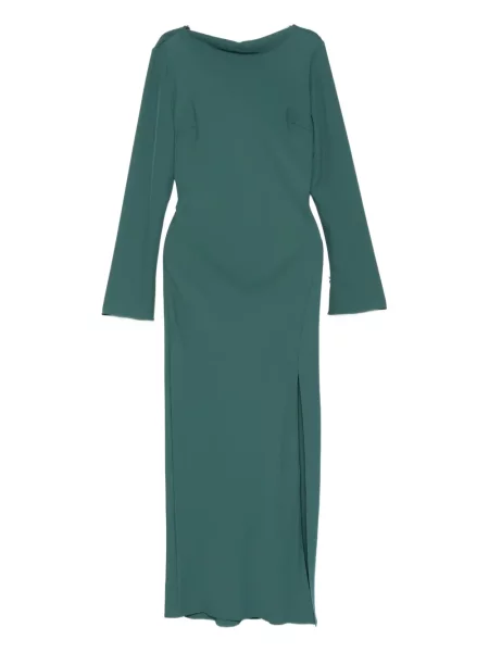 Rochie maxi Patrizia Pepe până la genunchi de costum verde
