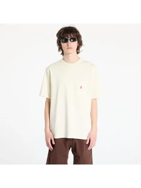 Футболка Gramicci One Point Tee Pigment Dyed з аплікацією бежевий