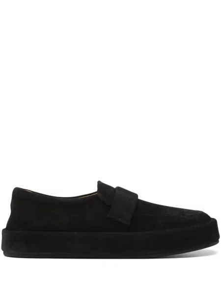Semišové loafers Marsèll bez podpatku černé
