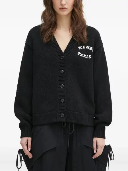 Cardigan Kenzo cu model floral negru