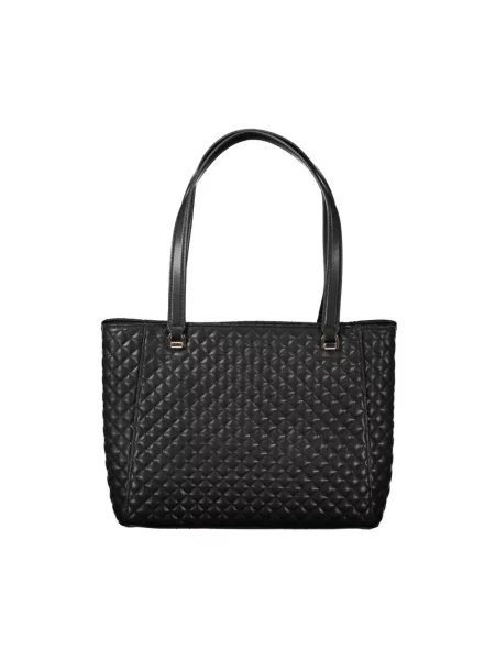 Lniana torba podróżna Guess czarna