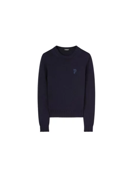 Sweter Dondup wełniany niebieski