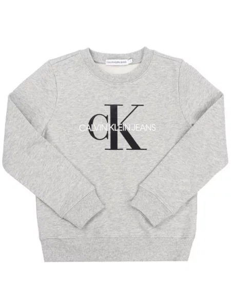 Calvin Klein Jeans Μπλούζα Monogram Logo γκρι