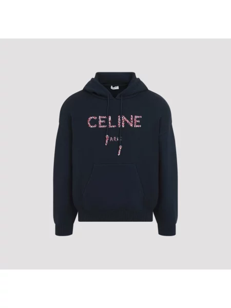 Bluza z kapturem Céline z kapturem niebieska