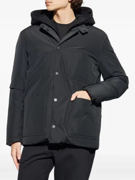 Oboustranná péřová bunda Moncler černá