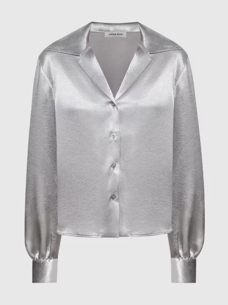 Срібляста блуза Mylah Anine Bing