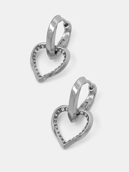 Обеци Guess сребристо